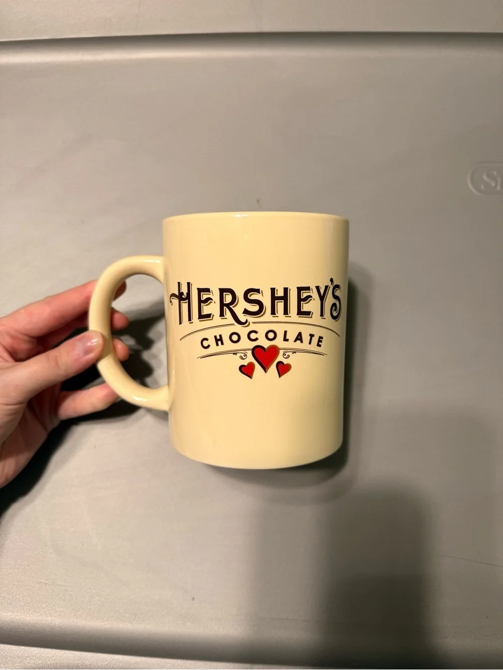 Hershey’s Chocolate Galerie Large Ceramic Coffee Mug Hearts